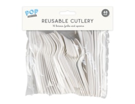 Wholesale Reusable Plastic Cutlery 48pk Wholesale Reusable Plastic Cutlery 48pk