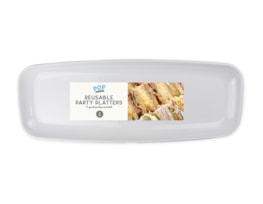 Wholesale Reusable Plastic Platters 2pk Wholesale Reusable Plastic Platters 2pk