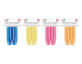 Wholesale Neon Shot Glasses 24pk