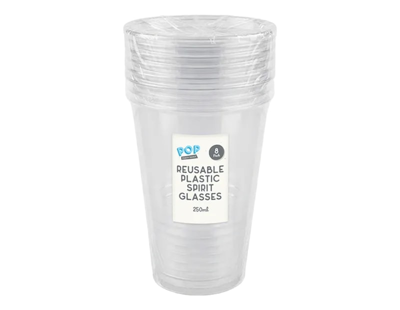 Wholesale Plastic Spirit Glasses 8pk Wholesale Plastic Spirit Glasses 8pk