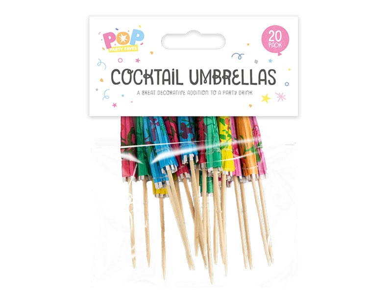 Wholesale Cocktail Umbrellas 20pk Wholesale Party accessories