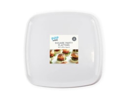 Wholesale Square Party Platters 3pk