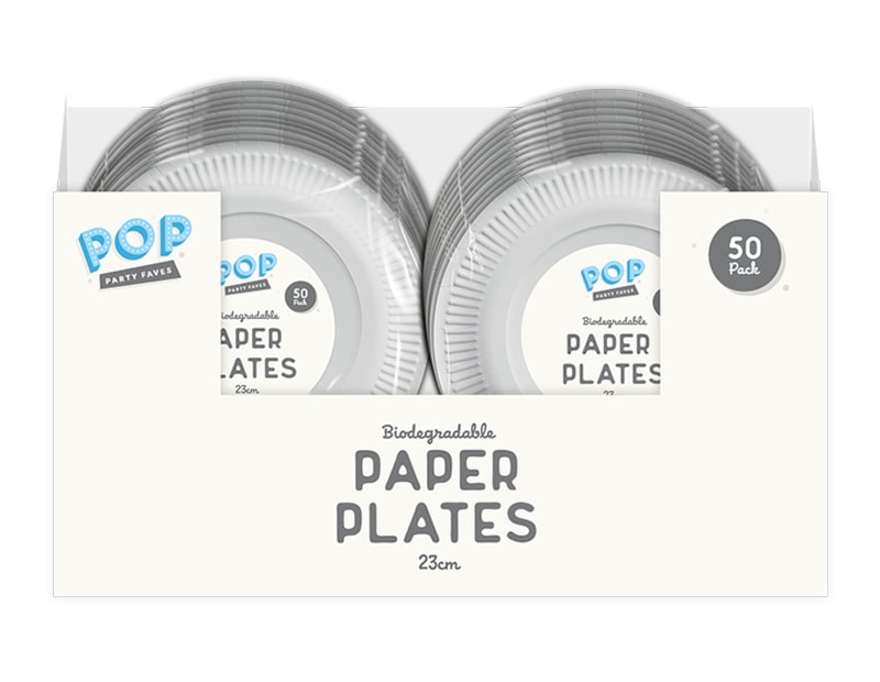 Wholesale White Paper Plates 23cm 50pk Wholesale White Paper Plates 23cm 50pk