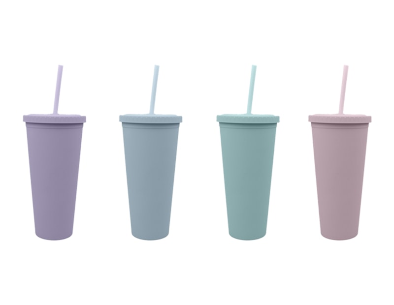 Wholesale Pastel Reusable Cold Cup 600ml Wholesale Pastel Reusable Cold Cup 600ml