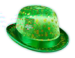 Wholesale St. Patrick's Velvet Gold Foiled Shamrock Hat