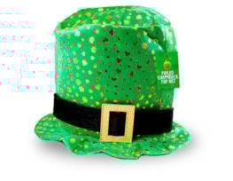 Wholesale St. Patrick's Foiled Shamrock Top Hat Wholesale St. Patrick's Foiled Shamrock Top Hat