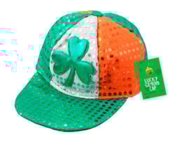 Wholesale St. Patrick's Day Sequin Cap