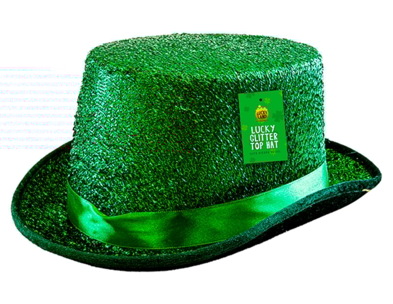 Wholesale St. Patrick’s Day Green Glitter Top Hat 11cm x 11.5cm Wholesale St. Patrick’s Day Green Glitter Top Hat 11cm x 11.5cm