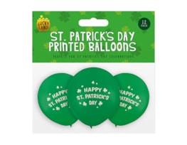 Wholesale St. Patricks Day Printed Balloons 9" 12 pack Wholesale St. Patricks Day Printed Balloons 9" 12 pack