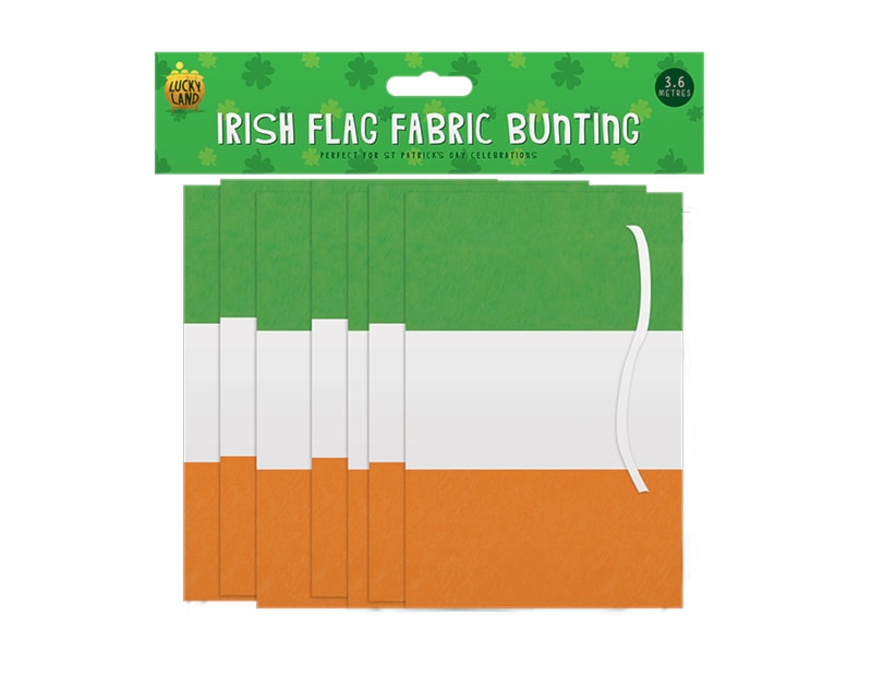 Wholesale Irish flag fabric bunting 3.6m Wholesale Irish flag fabric bunting 3.6m