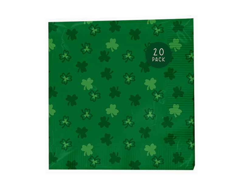 Wholesale St Patrick's Day Paper napkins 20pk Wholesale St Patrick's Day Paper napkins 20pk