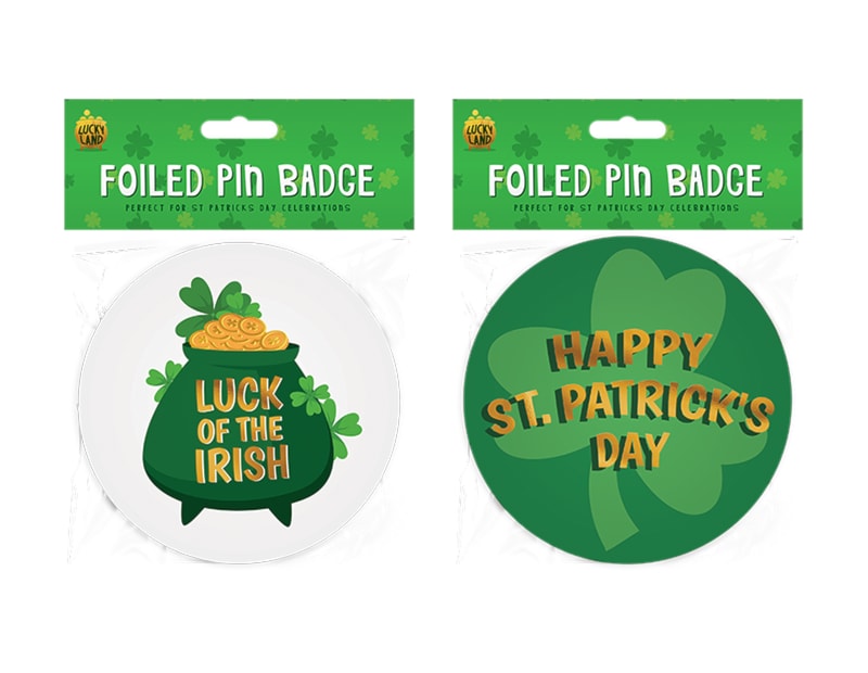 Wholesale St. Patrick's Day Foiled Pin Ba Wholesale St. Patrick's Day Foiled Pin Ba