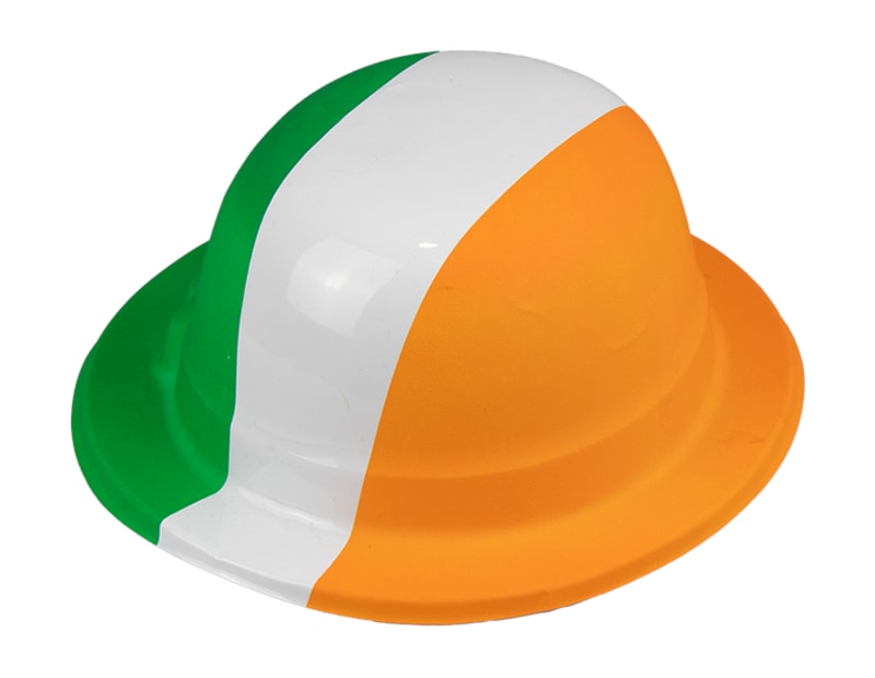Wholesale Irish Flag Plastic Bowler Hat Wholesale Irish Flag Plastic Bowler Hat