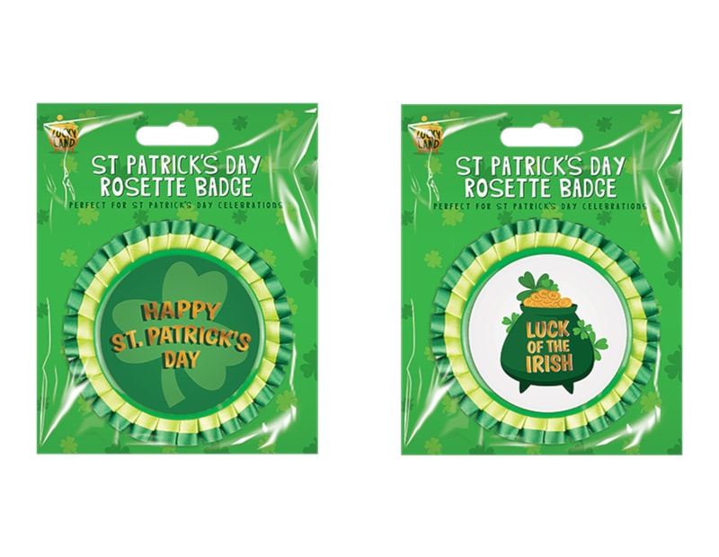 Wholesale St Patricks Day rosette Badge Wholesale St Patricks Day rosette Badge