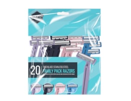 Wholesale Family Pack Two Blade Razors 20pk Wholesale Family Pack Two Blade Razors 20pk