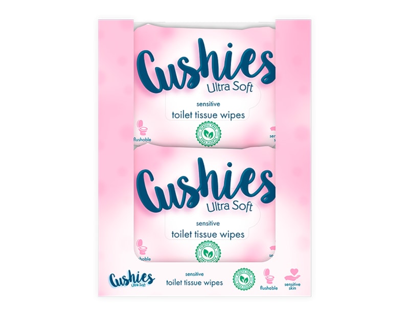 Wholesale Sensitive Toilet Wipes 36pk CDU - Plastic Free