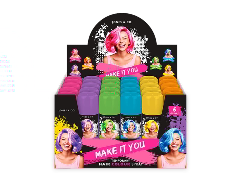 Wholesale Neon Coloured Hairspray CDU Wholesale Neon Coloured Hairspray CDU