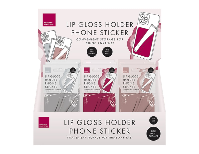 Wholesale Lip Gloss Phone Holder Sticker CDU Wholesale Lip Gloss Phone Holder Sticker CDU