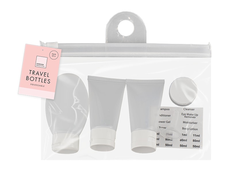 Wholesale Squeezable Travel Bottle Set Wholesale Squeezable Travel Bottle Set