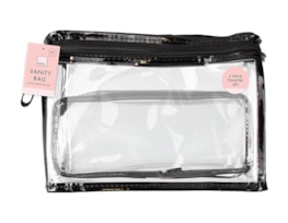 Wholesale PVC Vanity Bag 2pk Wholesale PVC Vanity Bag 2pk