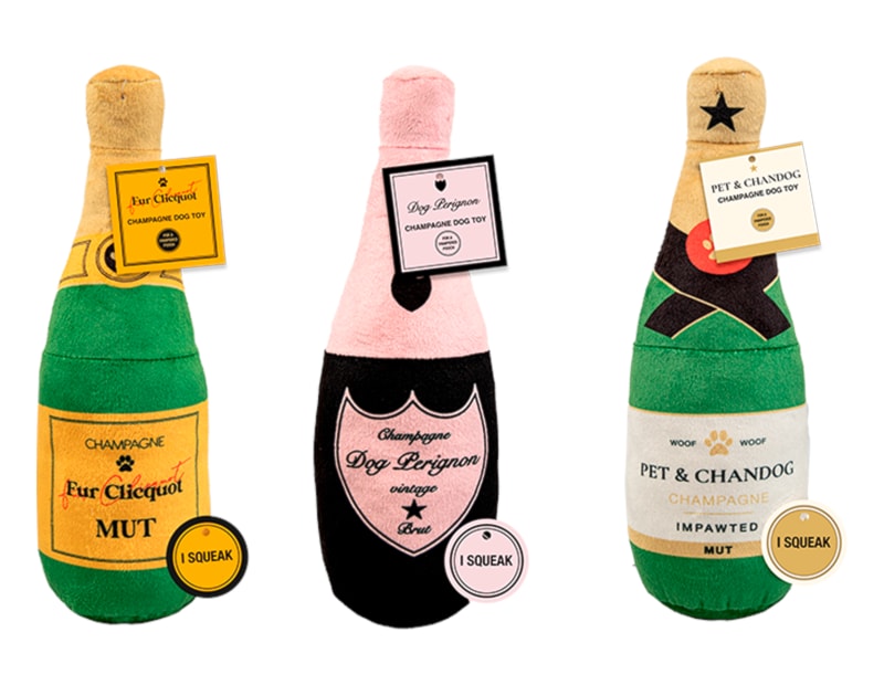 Wholesale Luxury Champagne Bottle Dog Toy Wholesale Luxury Champagne Bottle Dog Toy