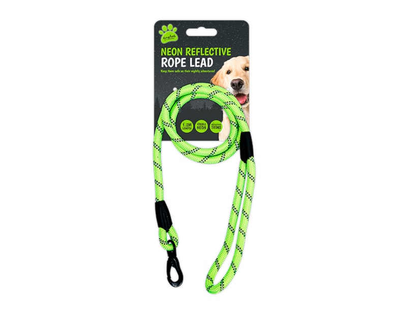 Wholesale Neon Reflective Rope Lead Wholesale Neon Reflective Rope Lead