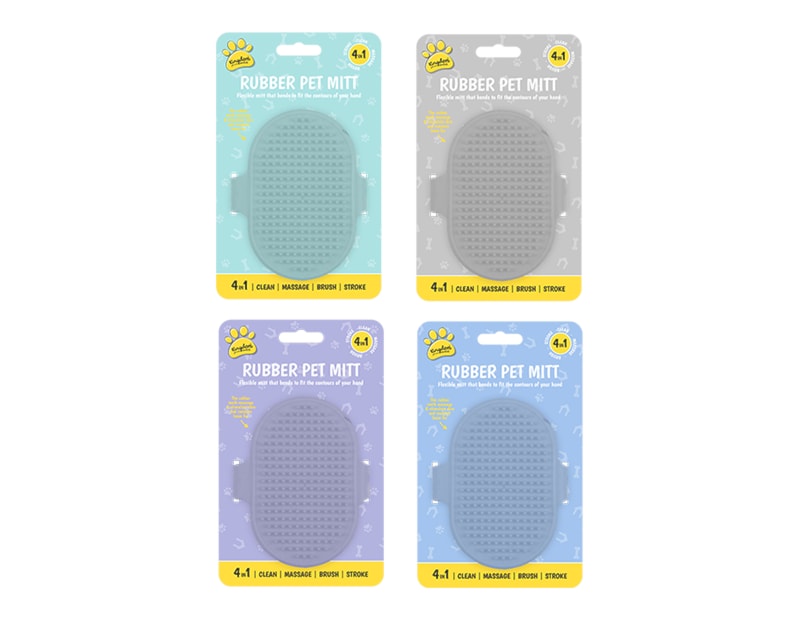 Wholesale 4-IN-1 Rubber Pet Mitt Wholesale 4-IN-1 Rubber Pet Mitt