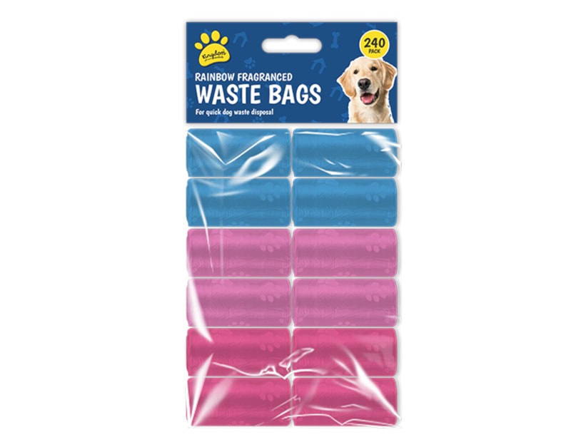 Wholesale Rainbow Fragranced Doggy Poo Bags 240pk Wholesale Rainbow Fragranced Doggy Poo Bags 240pk