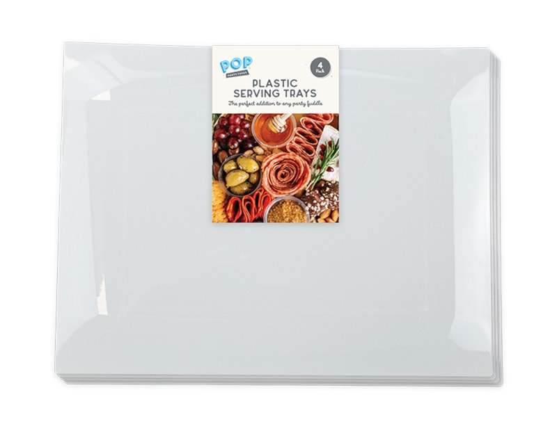 Wholesale Plastic Serving Trays 4pk Wholesale Plastic Serving Trays 4pk
