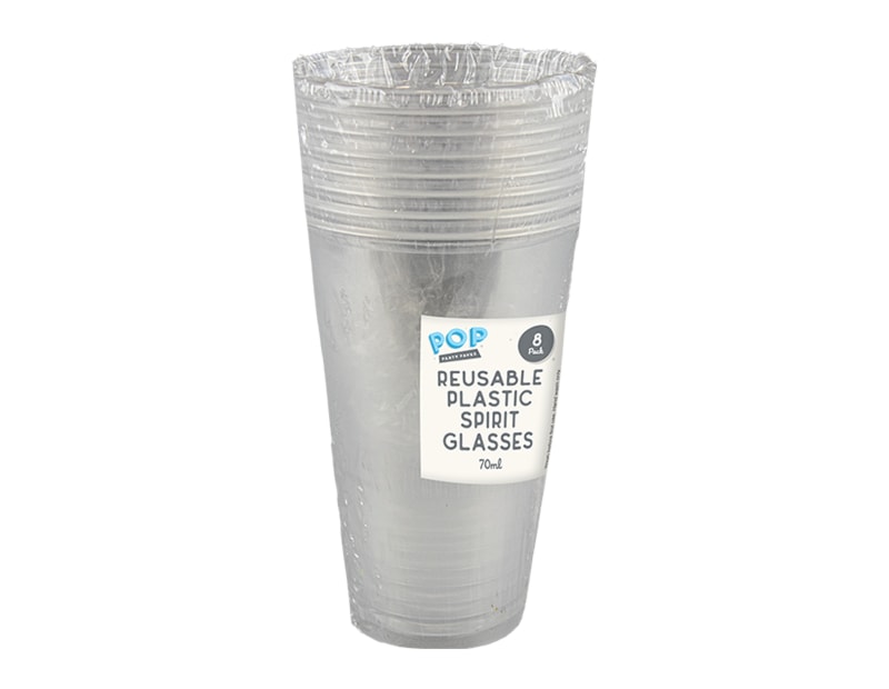 Wholesale Plastic Spirit Glasses 8pk Wholesale Plastic Spirit Glasses 8pk