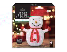 Wholesale Pop-Up 40 LED Snowman 60cm x 70cm Wholesale Pop-Up 40 LED Snowman 60cm x 70cm