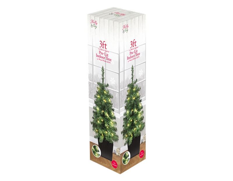 Wholesale Pre-Lit Christmas Potted Tree 3ft Wholesale Pre-Lit Christmas Potted Tree 3ft