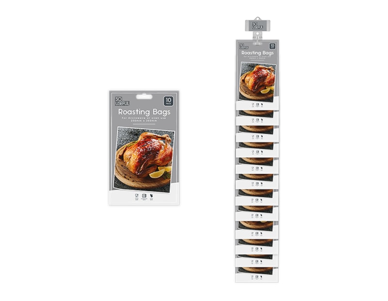 Wholesale Roasting Bags 10pk With Clip Strip Wholesale Roasting Bags 10pk With Clip Strip