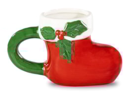 Wholesale Santa's Boot Ceramic Mug Wholesale Santa's Boot Ceramic Mug