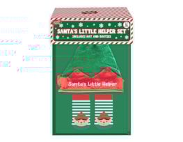 Wholesale Santa's Little Helper Hat & Sock Set Wholesale Santa's Little Helper Hat & Sock Set
