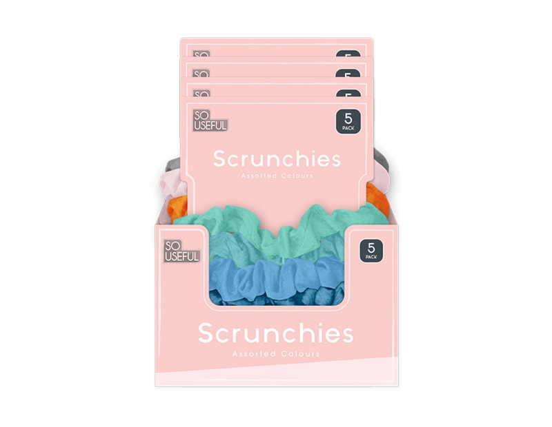 Wholesale Scrunchies 5pk CDU Wholesale Scrunchies 5pk CDU