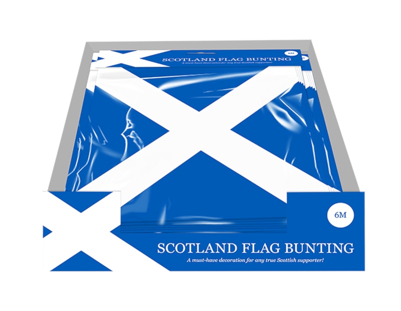 Wholesale Scotland Flag Bunting 6m CDU Wholesale Scotland Flag Bunting 6m CDU