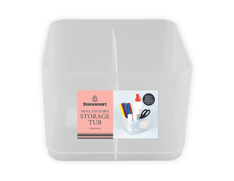 Wholesale Small Stackable 2 Section Storage Tub Wholesale Small Stackable 2 Section Storage Tub