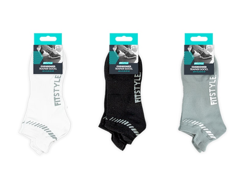 Wholesale Unisex Cushioned Trainer Socks
