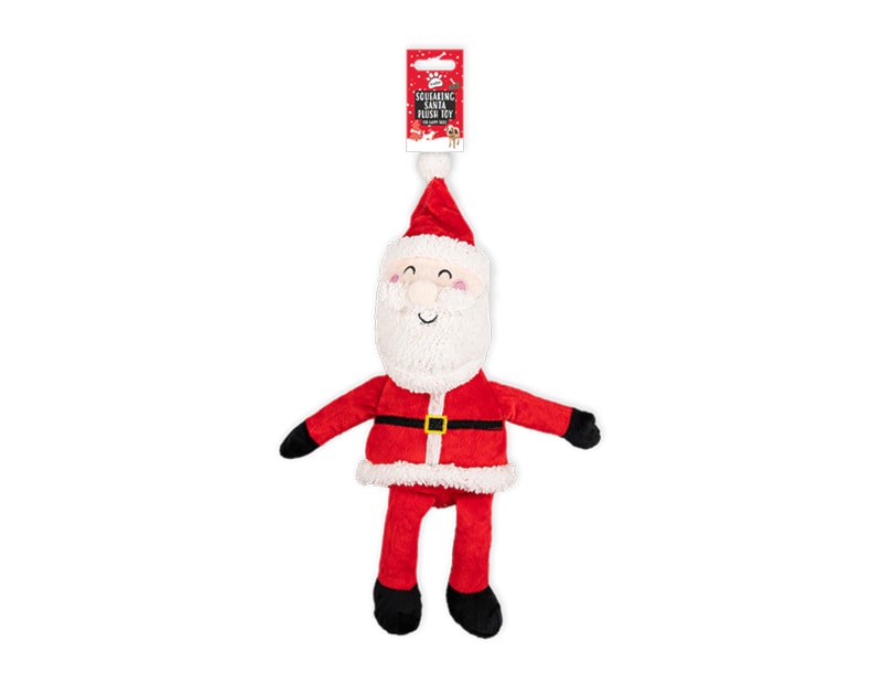 Wholesale Squeaking Plush Santa Pet Toy Wholesale Squeaking Plush Santa Pet Toy