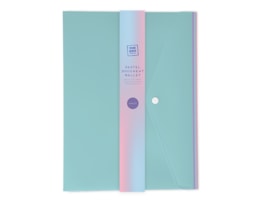 Wholesale Pastel Document Wallets 4pk