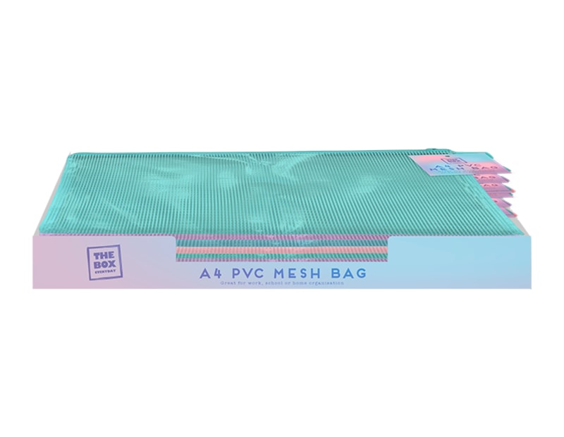 Wholesale A4 PVC Mesh Bag CDU Wholesale A4 PVC Mesh Bag CDU