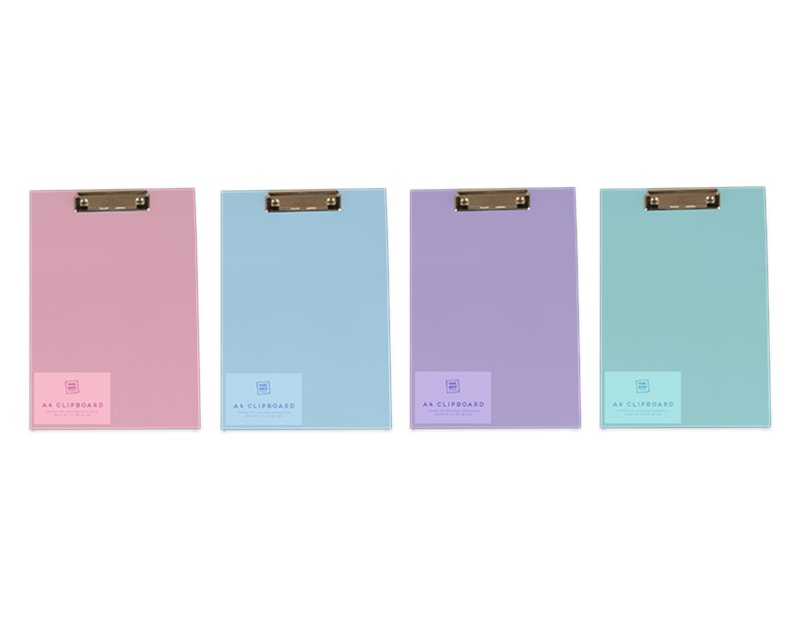 Wholesale Pastel A4 Clip Board Wholesale Pastel A4 Clip Board