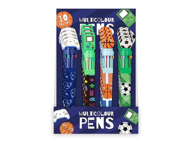 Wholesale Boys 10 Colour Pen CDU