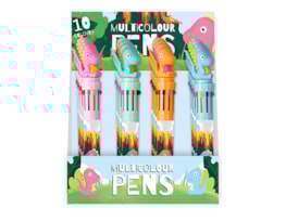 Wholesale Dinosaur 10 Colour Pen CDU Wholesale Dinosaur 10 Colour Pen CDU