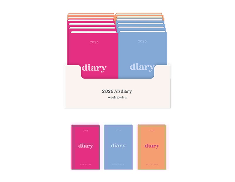 Wholesale 2026 A5 Week To View Diary CDU Wholesale 2026 A5 Week To View Diary CDU