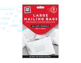 Wholesale Large Mail Bags 320 x 440mm - 3pk Wholesale Large Mail Bags 320 x 440mm - 3pk