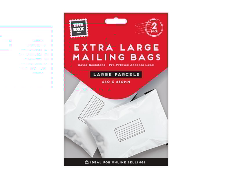 Wholesale Extra Large Mail Bags 640 x 880mm - 2pk Wholesale Extra Large Mail Bags 640 x 880mm - 2pk