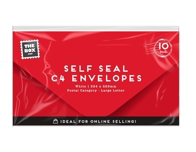 Wholesale C4 Self Seal Envelopes - 10pk