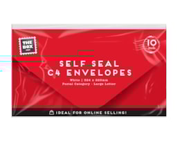 Wholesale C4 Self Seal Envelopes - 10pk Wholesale C4 Self Seal Envelopes - 10pk